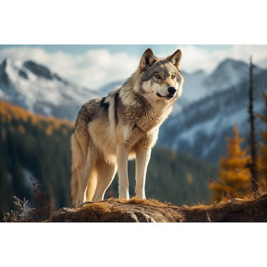 Wolf Landscape Canvas